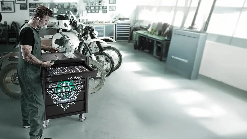 Wera 9700 Tool Rebel Roller Cabinet with 94-Piece Tool Set - WE 05150130001 