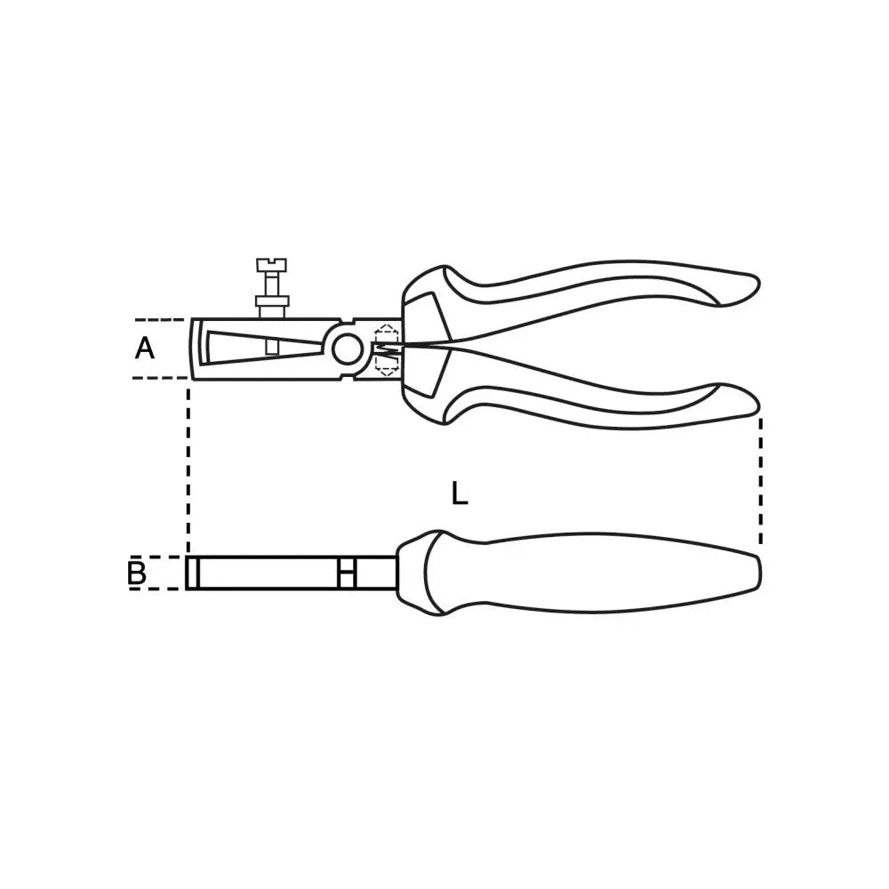 Beta Tools (Article# 1142BM 160) Wire Stripping Plier, Bi-Material Handles - BT 11420036 Beta Tools