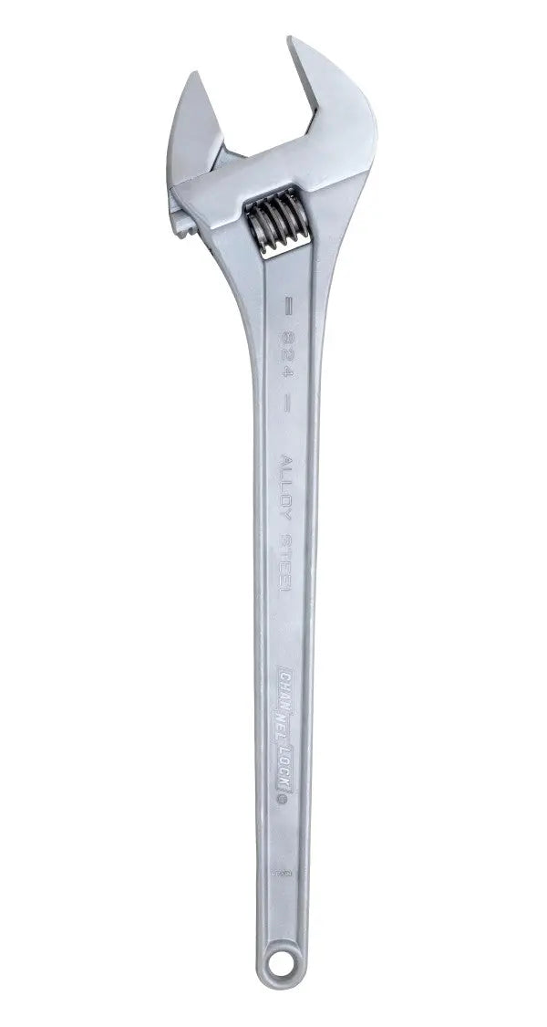 Channellock Chrome Adjustable Wrench, 24 in - CL 824 Adjustable Wrench Channellock