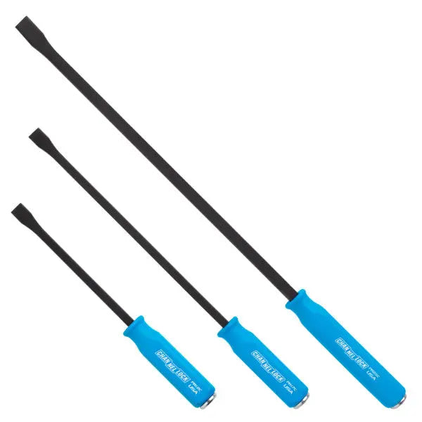 Channellock Set of 3 Curved Strike Cap Professional Pry Bars, 12, 17, 25 in - CL PRY-3C Channellock