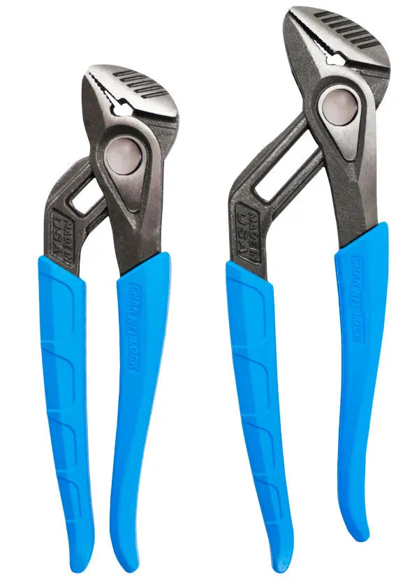 Channellock Set of 2 Speedgrip Tongue and Groove Pliers, 10 in, 8 in - CL GS-1X Plier Set Channellock