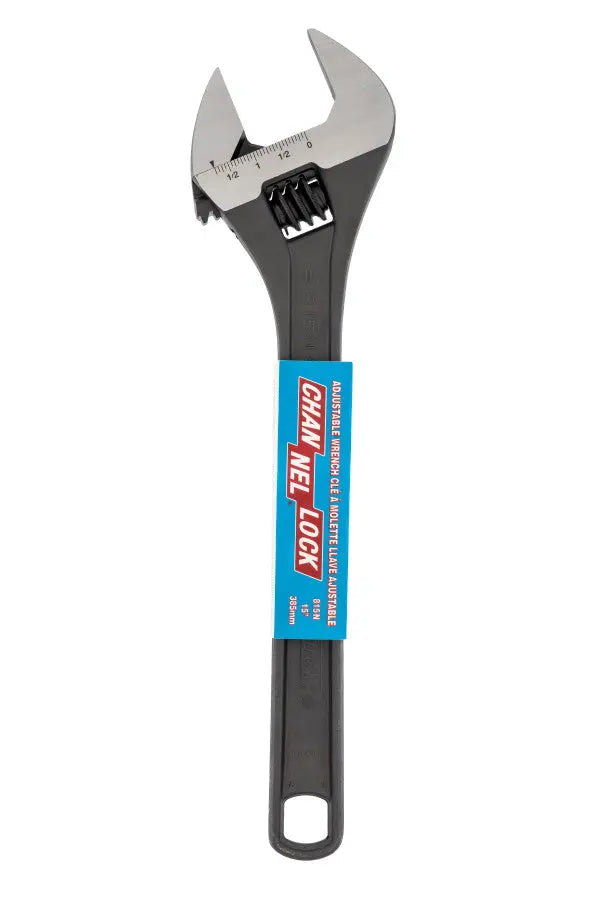 Channellock Black Phosphate Adjustable Wrench, 15 in - CL 815N Adjustable Wrench Channellock