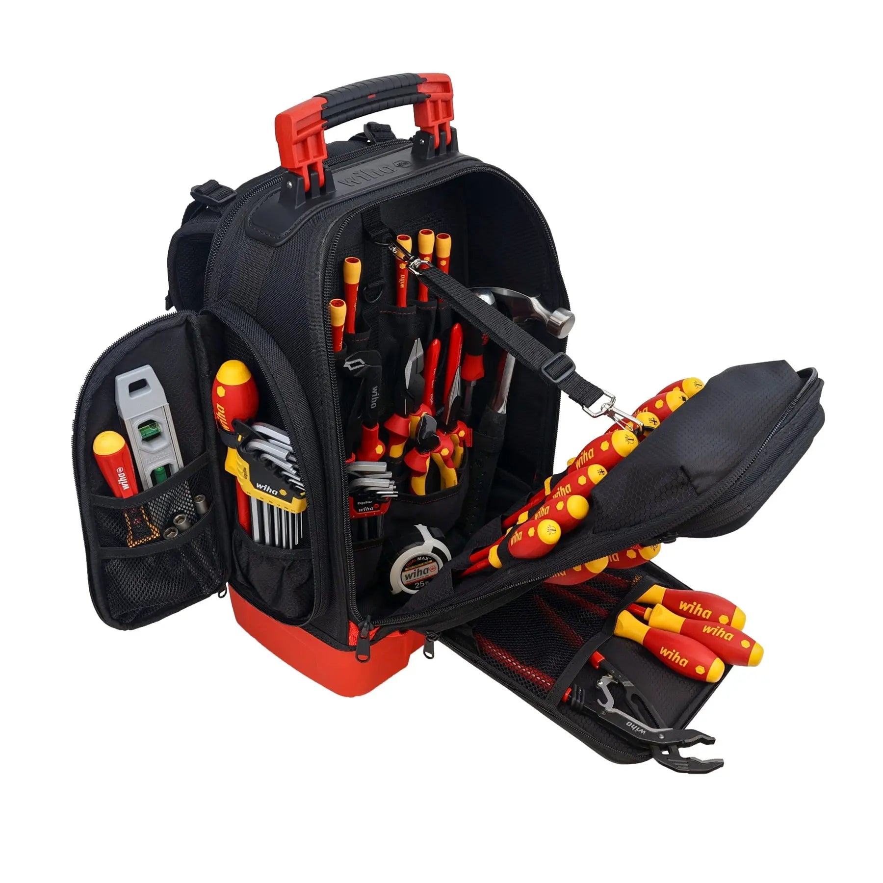 Wiha Set of 59 Insulated Electrician's Master Tool Kit with Heavy Duty Backpack - WI 91872 Wiha