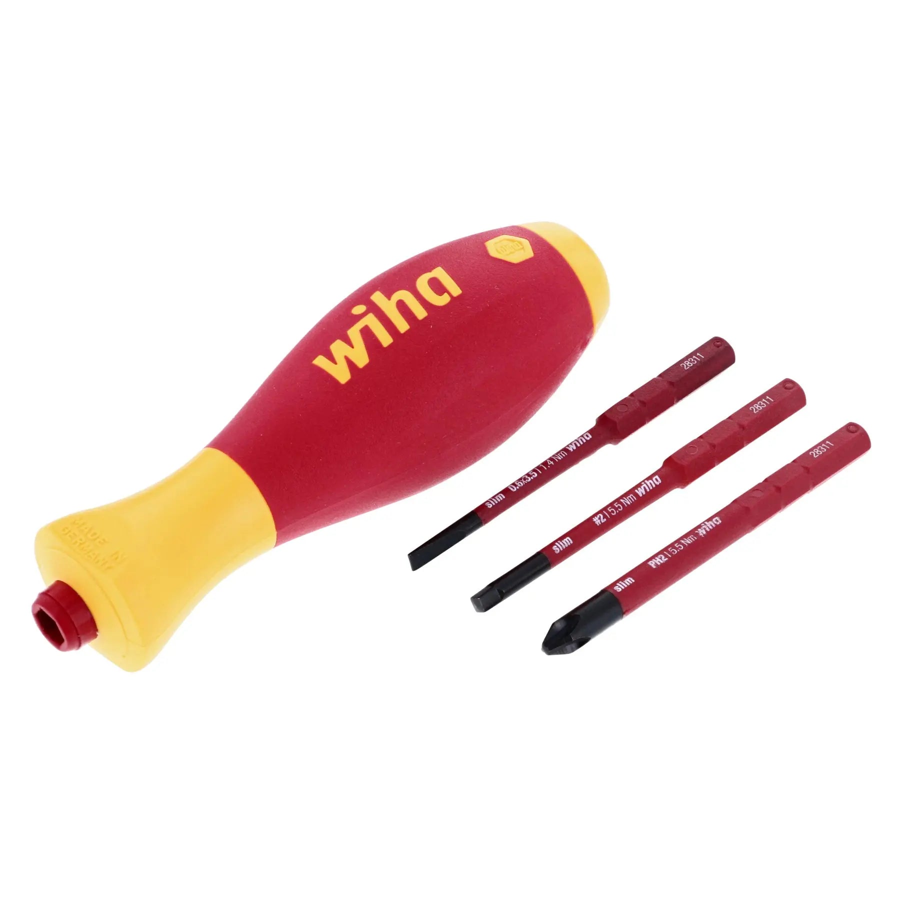 Wiha 28328, 4 PC SlimLine Blade & SoftFinish® Blade Holder Wiha