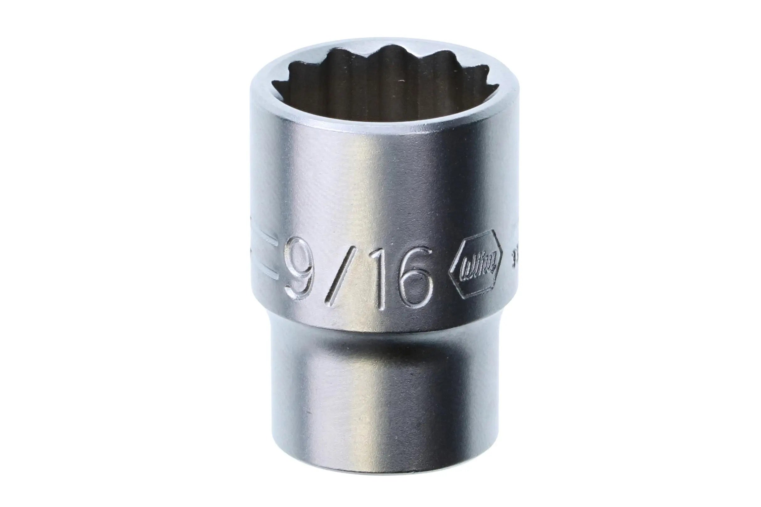 Wiha 33715, 3/8" Drive Socket, 12 Point, 9/16" Wiha