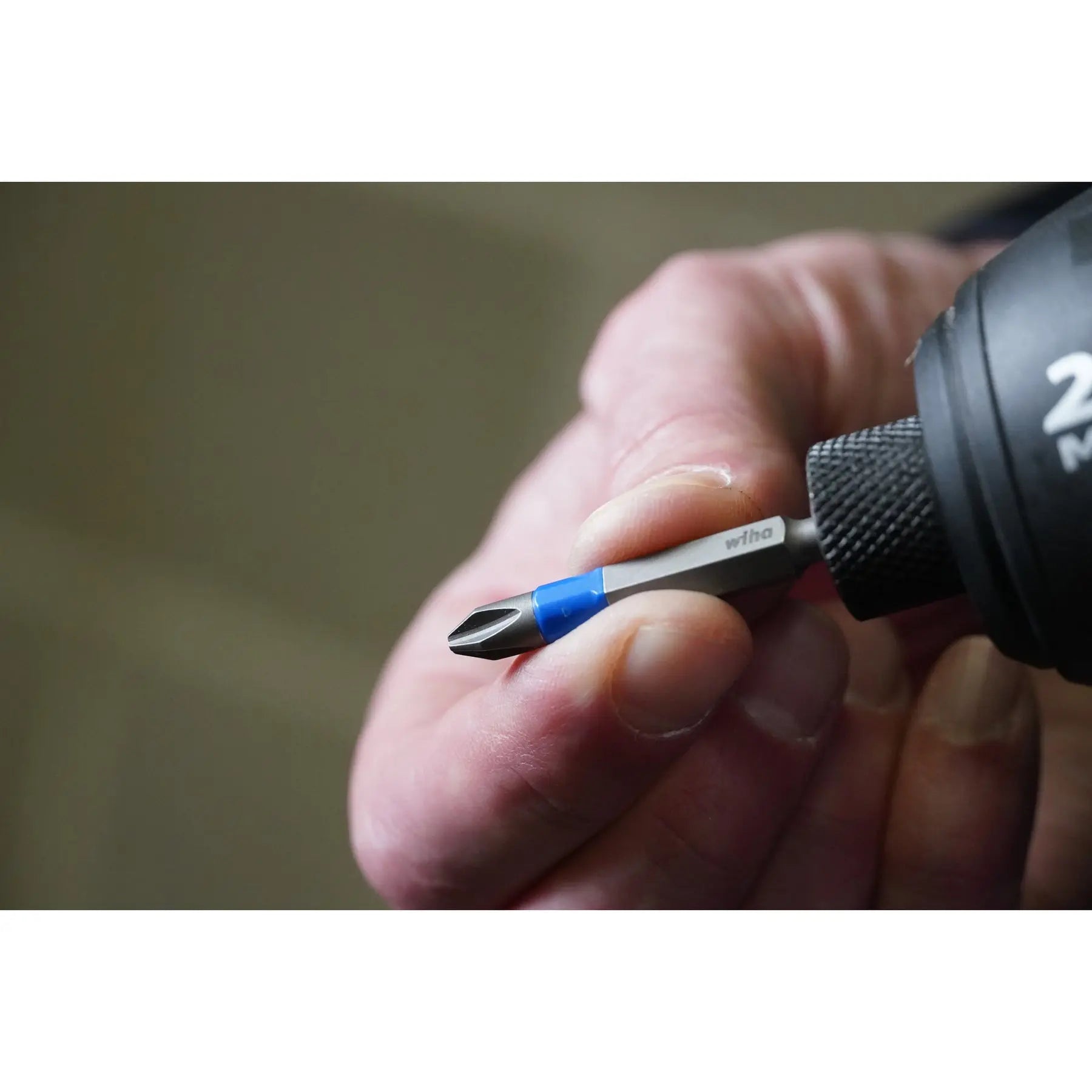 Wiha Set of 2 TerminatorBlue Phillips Impact Bits, PH1, 3.5 in Length - WI 70301 Wiha