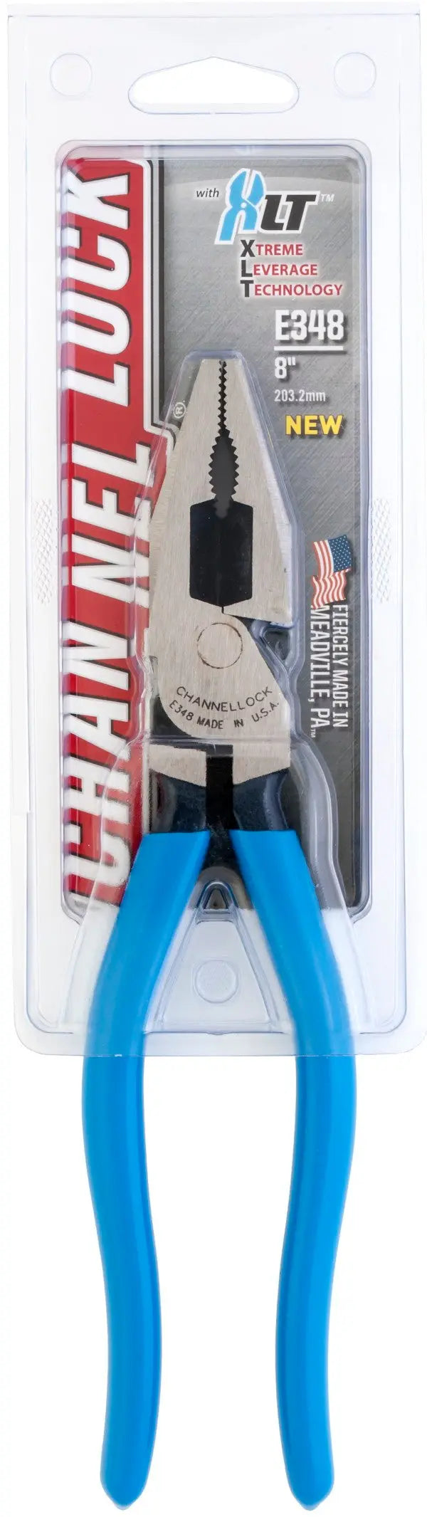 Channellock XLT Combination Linemen's Plier, 8.03 in - CL 348 Channellock