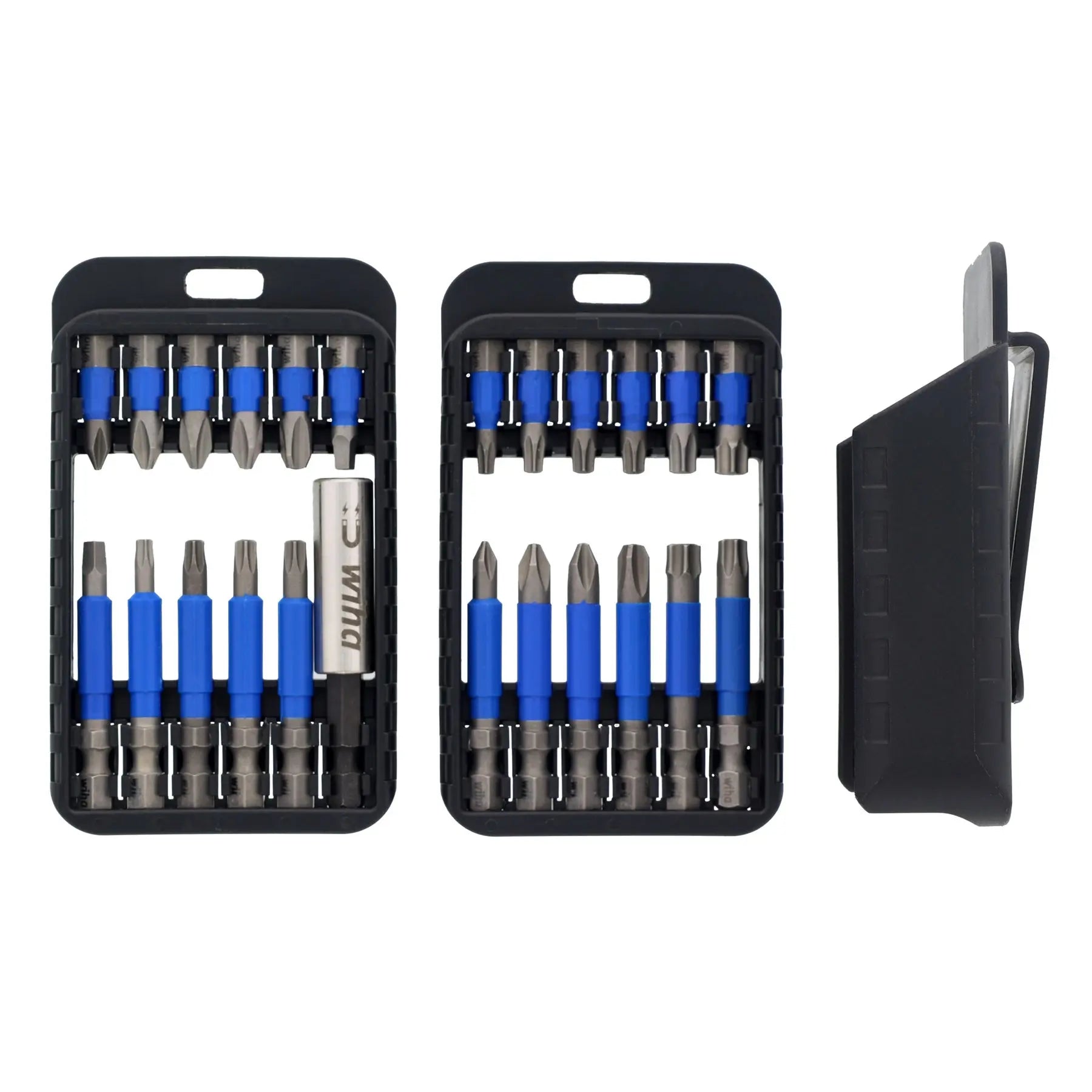 Wiha Set of 24 TerminatorBlue Impact Driver Bits with Belt Clip - WI 70289 Wiha