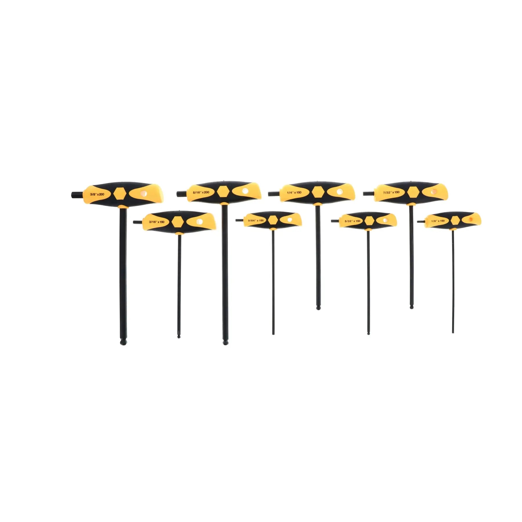 Wiha 33498, Soft Grip Inch Hex T-Handle 8 Pc. Set Wiha