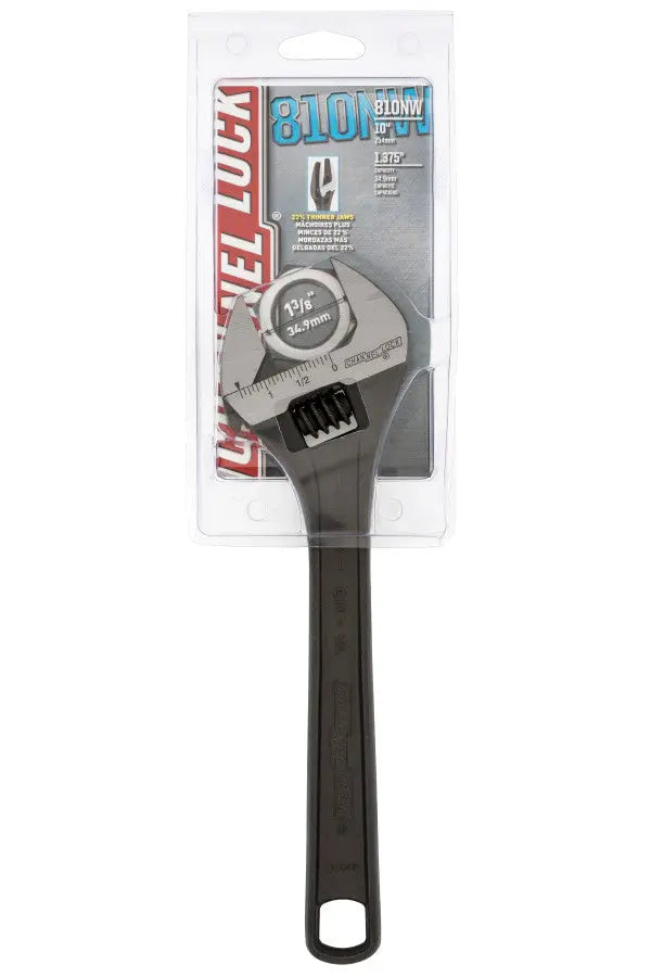 Channellock Black Phosphate Adjustable Wrench, 10 in - CL 810NW Adjustable Wrench Channellock
