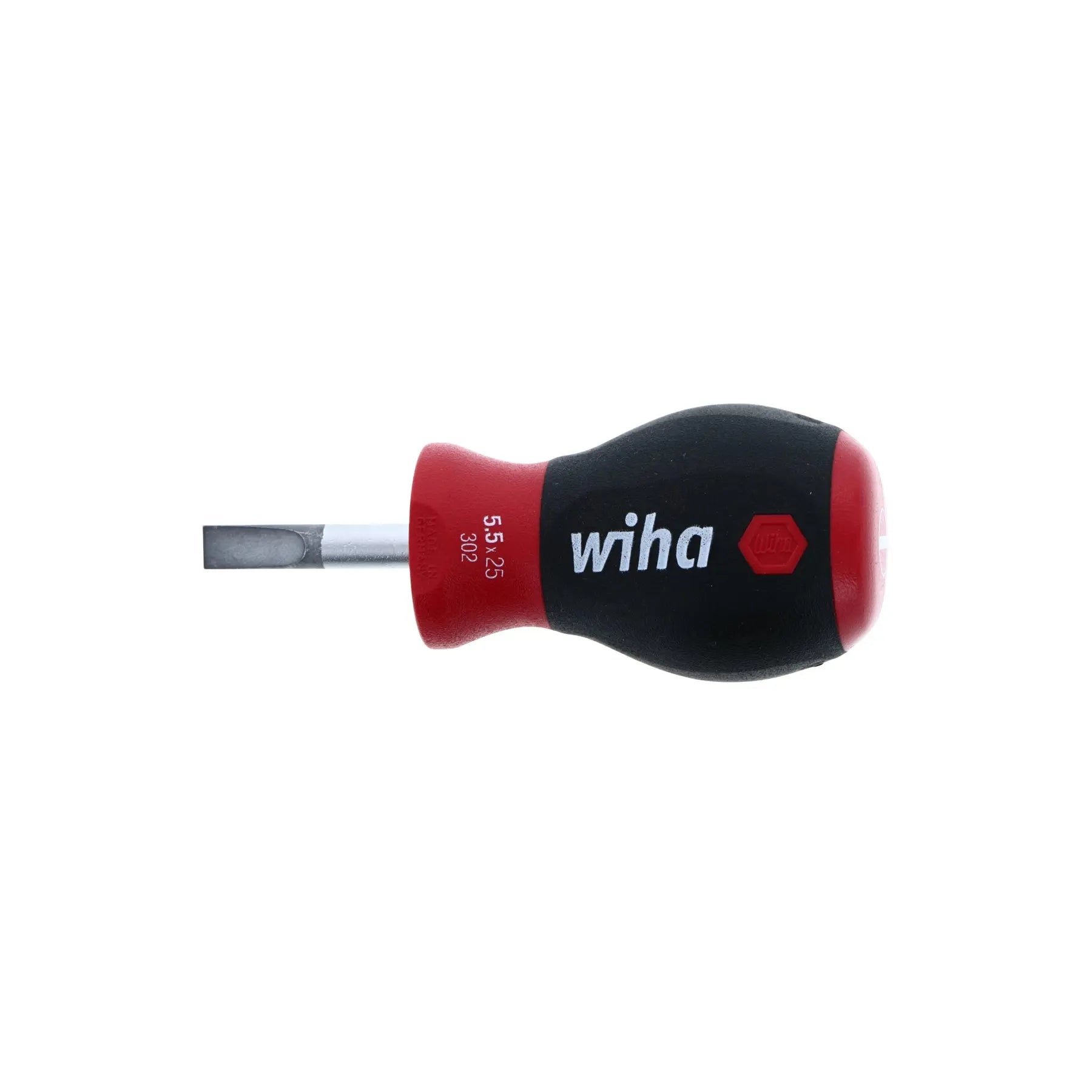Wiha 30255, SoftFinish® Stubby Slotted Driver 5.5mm Wiha