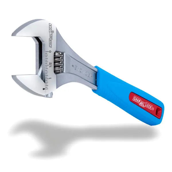 Channellock Code Blue Chrome Adjustable Wrench, 10 in - CL 810WCB Adjustable Wrench Channellock