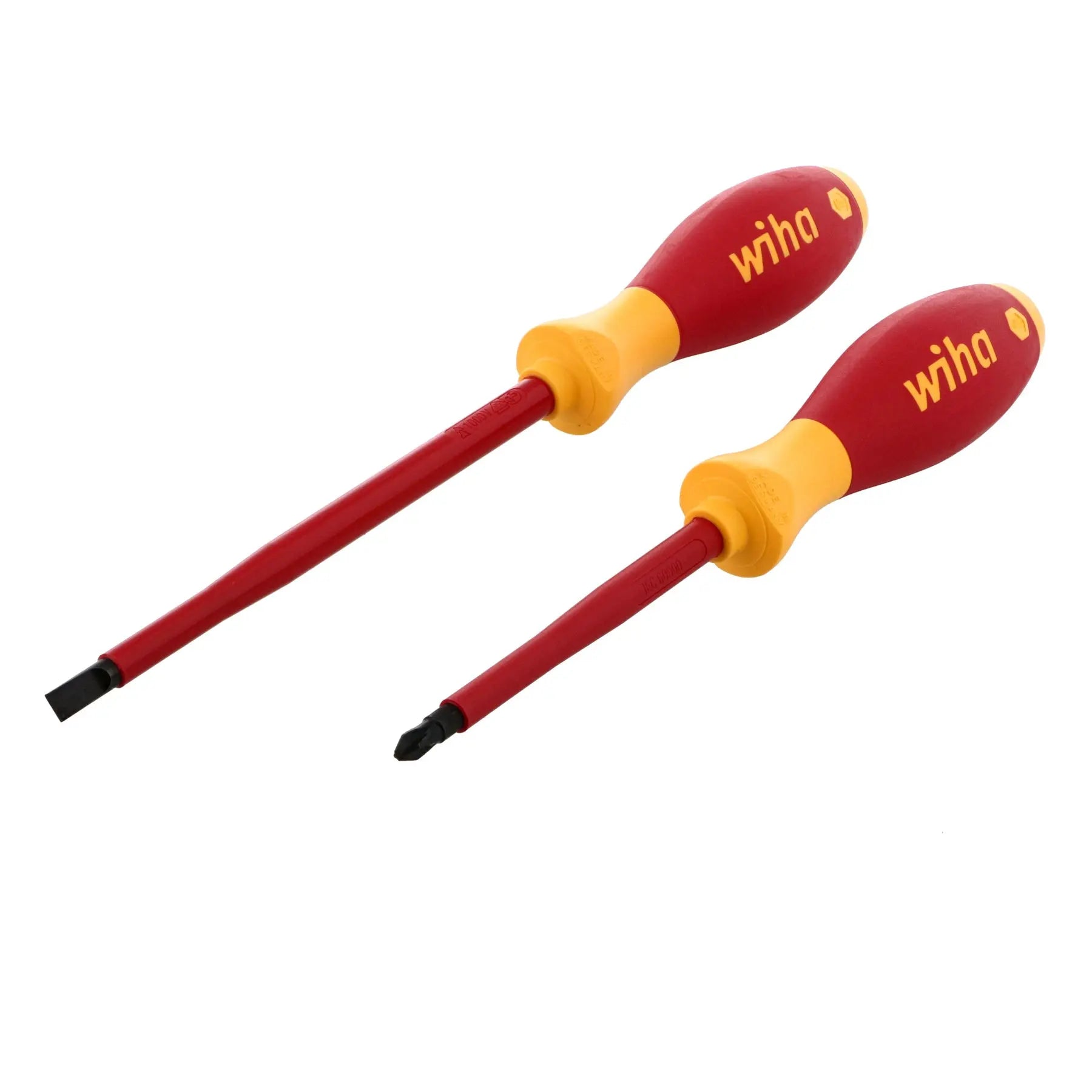 Wiha Set of 2 SoftFinish Insulated Slotted and Phillips Screwdriver - WI 33580 Wiha